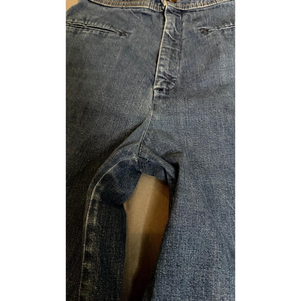 VTG 70s Levi's‎ Flared Jeans Womens 24 Back Buckle Talon Bell Bottom High Rise - Picture 10 of 16